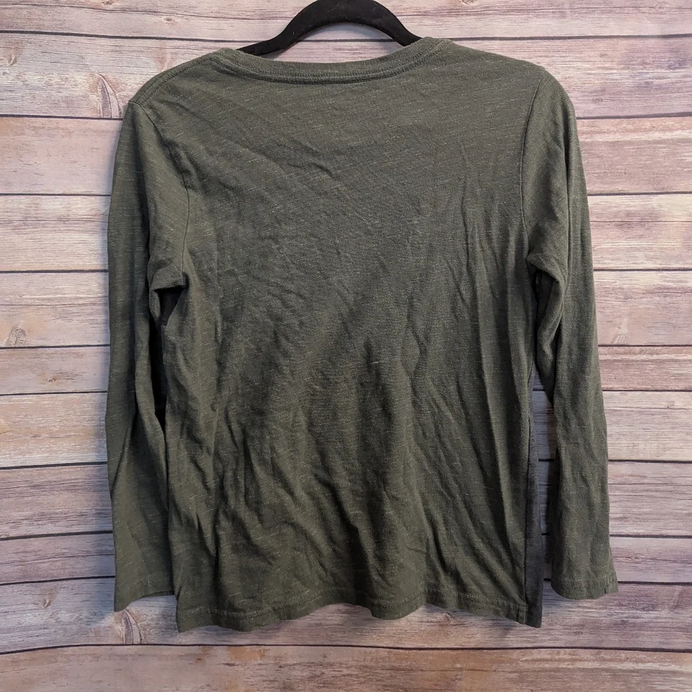 Urban Pipeline, Boys Cotton Olive Long Sleeve Tee. Sz S